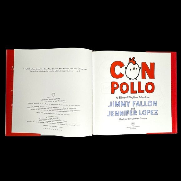 Con Pollo Bilingual Children’s Book by Jimmy Fallon & Jennifer Lopez - Picture 3 of 14